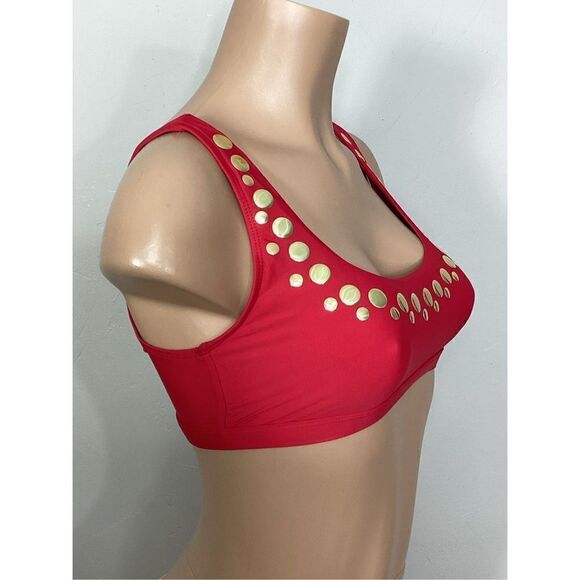 New. Athena red bikini top. Size 6-small - Picture 3 of 6